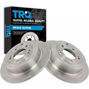 TRQ Rear Brake Rotor Solid Compatible with 2016-2021 Hyundai Tucson 2017-2022 Kia Sportage