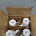 LE TAUCI 5 oz Espresso Mugs, Ceramic Small Stackable Coffee Cups, Designed for Double Shots of Espresso, Lungo and Tea, Perfect for Coffee Machine and Maker, Set of 4, White (5 Fluid Ounces)