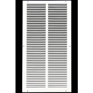 12"w X 20"h Steel Return Air Grilles - Sidewall and Ceiling - HVAC Duct Cover - White [Outer Dimensions: 13.75"w X 21.75"h]