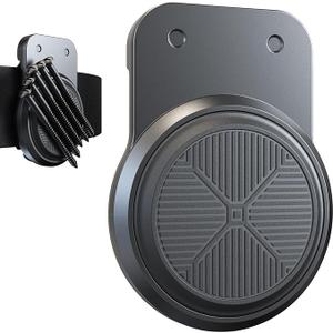 Magnetic Tool Holder | Strong Magnet Clip-On Belt Holster for Wrench, Pliers, Screw Driver, Hammer, Screws, Nails, Sockets, Trowel, Drill Bit, or Any Magnetic Tool and Hardware Holder (Black)