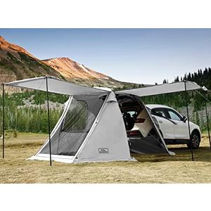KAMPKEEPER SUV Car Tent, Tailgate Shade Awning Tent for Camping, Vehicle Camping Tents Outdoor Travel (Gray)