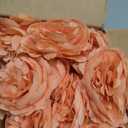 50 Pcs Artificial Flowers, 3.2 Inches Silk Rose Head Flowers Fake No Stem for Wedding Bridal Bouquet Home Floral Decor DIY Centerpieces Arrangements Party Tables Decorations(Peach)