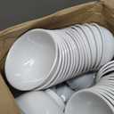 Tioncy 100 Pcs Soup Bowls Unbreakable Cereal Salad, 10 oz, White