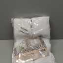 Memory Trained Pinch Pleated Curtains 90 Inches Long, Viral Linen Pinch Pleat Sheer Curtains with Ring Hooks&Clips for Track System Living Room, White Light Filtering Privacy Curtain 2 Panel Set