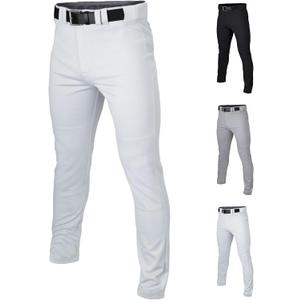 Easton | Rival+ Baseball Pants | Full Length Semi-Relaxed Fit | Youth Sizes | Solid | Multiple Colors (Medium, White)