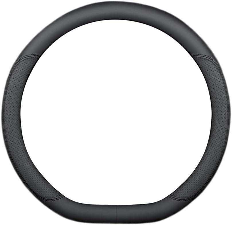 Leather Car Steering Wheel Cover for Jaguar XK XK8 XKR F E I Pace XE XF XJ L Breathable Anti-Slip Steering Wheel Protector Cover Interior Decor Accessories,All Leather-B-Type-D