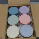 6 Pack Overnight Oats Containers with Lids and Spoons, 16 oz Glass Mason Overnight Oats Jars, Large Capacity Airtight Jars for Milk, Cereal, Fruit