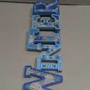 Geetery Blue Winter LED Wooden Sign Blue Snowflake Decorations Rustic Wooden Words Sign Tabletop Centerpiece Decor for Winter Christmas Table Home Office Party