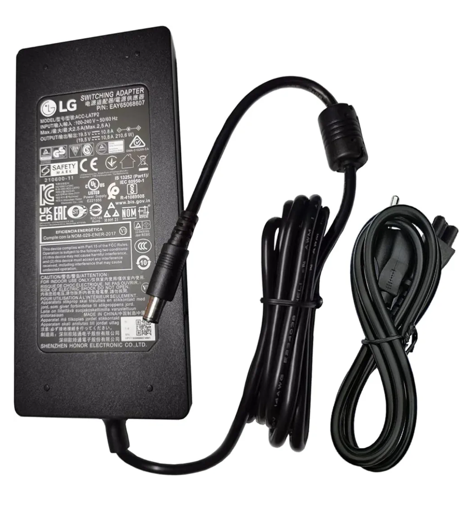 Original Acc-LATP1 19.5V 10.8A AC/DC Adapter Compatible with LG 32UL750 32BL75U 32BL95U 32UL950 34BL850 34BK95C 34WL850 34WK95C W 35WN75C 35BN75C 32UN880 32BN88U 32EP950 B LED LCD Monitor EAY65068604