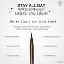 Stila Waterproof Liquid Eye Liner, Stay All Day Makeup with Fine Brush Tip Lasting Satin Finish, Smudge-Proof & Transfer-Resistant