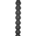 Fultyle Round Side Table, Small Drink Table for Small Spaces, Modern Accent End Table Nightstand with Solid Wood Leg for Living Room, Bedroom, Corners, and Office (Black)