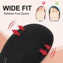 LeIsfIt Womens Wide Clogs Adjustable Diabetic Mules Slip on Clog Slippers for Swollen Edema Feet Wide Width Mules Potato Shoes (Black, 10 Wide)