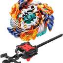 Bay Battling Tops Burst Toy Bley Bley Starter Geist Fafnir Bay Burst Blades for 8-12 Battle Set Bae Blade Blades for Boys Gaming Top Toys Bey Launcher Pack Gift for Kids 6+