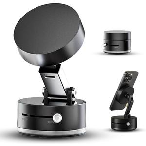 Foldable Magnetic Phone Holder  Double-Sided Suction & Strong Magnet Mount for All Smartphones, Hands-Free Stand for Car, Desk, Mirror, Gym & Wall (Black)