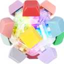 Keyboard Fidget Toy for Adults Keyboard Clicker with LED Light Fidget Stress Relief Sensory Toy (1P)