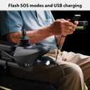 Electric Wheelchair Led Light Power Wheelchair Accessories,3 Pin XLR Head High Brightness Adjustable Angle, Night Lighting Controller for Most Models of Motorized Wheelchair