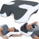 Side Sleeper Pillow with Arm Holes, 2 in 1 Shoulder Relief System