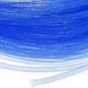 Mesh Tube Ribbon 45 Yards, 4mm Elastic Fabric Ribbons Mesh Tubing for Crafts/Gift Wrapping/Flower Bouquets/Wedding/Birthday/Holiday/Wreaths Christmas/Decoration[Blue]