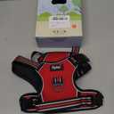 PUPTECK No Pull Dog Harness for Large, Adjustable Reflective Dog Harness with Handle Easy Control, Comfortable Soft Padded Pet Vest Harness for Large Dogs, Red L
