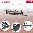 HECASA Lower Grille Grill Compatible with 2009-2011 Civic