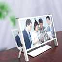 3D Laptop Screen Magnifying Glass, 21" Foldable Screen Magnifying Glass Protector, Compatible with Laptop, Ipad, Mobile Phone, HD/Anti-Blue Light/Anti-Radiation/3 Times Magnifying Glass (White)