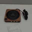 House Gem Mug Warmer - 36W Coffee Mug Warmer for Desk with Temperature Display, 2-12Hrs Auto Shut Off, Smart Candle Warmer - Ideal Coffee Gifts Accessories Keep Beverages Coffee Warmer (Wood) (Wood)