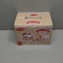 WHOHOLL Wooden Ice Cream Toys Kids Play Store Pretend Toy for Toddlers, Play Kitchen Accessories with Scoop, Menu, Ice Cream Play Set Birthday for 3 4 5 6 Year Old Girls Boys