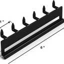 Pegboard Adaptor 5 Pack - Peg Board Adaptor for Slatwall Storage Bins, Slatbin Adaptors, Pegboard Wall Organizer for Garage, Workshops & Retail Store (Black)