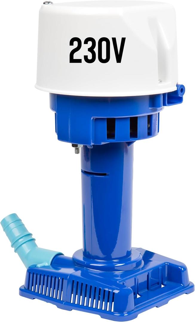 Little Giant CP2-230 1/50 HP, 230 Volt, 502 GPH, Evaporative Cooler Pump with 6-ft. Cord and 3-Prong Plug, Blue, 541015