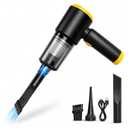 ABEAUROOSE Portable Car Vacuum Cleaner, High-Power Cordless Handheld Vacuum, Rechargeable Mini Vacuum Cleaner for Car, Home & Office