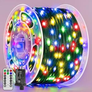 BrightChristmas Christmas Lights 1200 LED 394 FT, Waterproof Outdoor String Lights with 8 Modes, Fairy Lights for Holiday Decor (Multicolor)