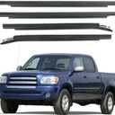 Window Weather Stripping Molding Trim Belt Compatible with Toyota Tundra 2000-2006, Outer Front and Rear Door Weatherstrip Window Seal Belt Replace# 75740-0C022 75730-0C022 75720-0C010 75710-0C010