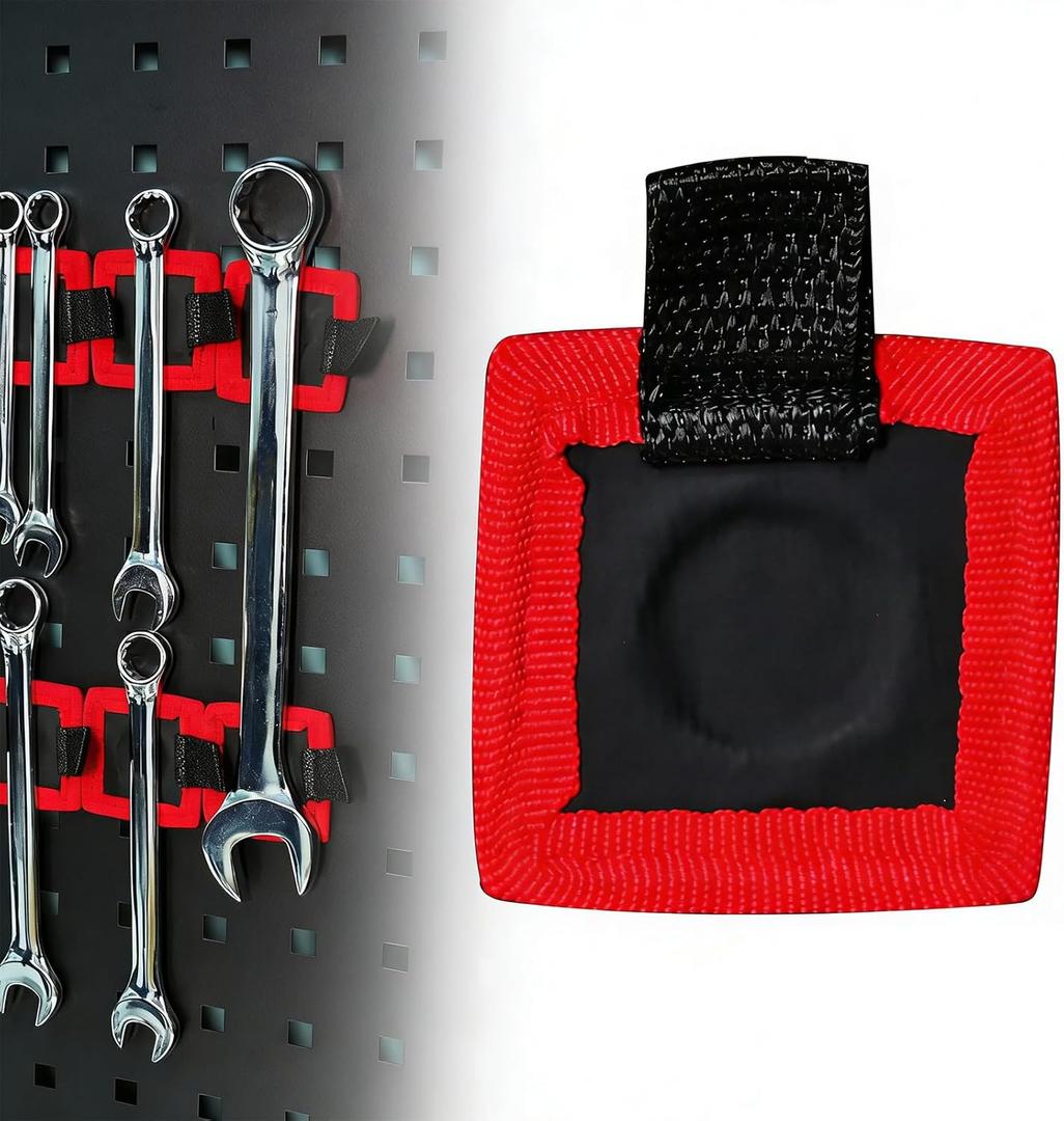 4-Piece Flexible Magnetic mini Tool Pad & Tray holder, No-Screw Storage Magnetic Mat for Garage & Workshop, Space-Saving Organization, Auto Repair Tools (4 pcs)