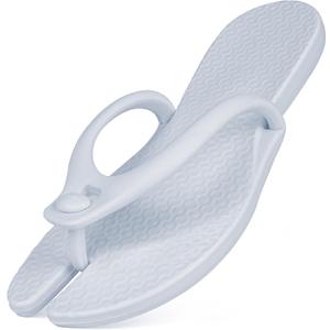 Foldable Flip-Flop Travel Slippers Shower Shoes Slides Summer Camp Sandals Soft Comfy Non-Slip Quick Dry House Bathroom Gym Spa Pool Sandals Beach (7-7.5 Women/5.5-6 Men, Blue)