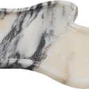 Marble Tray, Marble Vanity Tray 10.8" x 8", Bathroom, Decor for Trinket Perfume Jewelry Candle, White Marble Purple Veins, 11 Inch Cloud