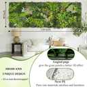 ODTORY Artificial 3D Hedge Grass Wall & Privacy Backdrop Screen, 40"x120" UV-Anti Faux Greenery Boxwood Ivy Panels, Realistic Fake Plants with Green Leaves for Fence Balcony Wedding Home Decor