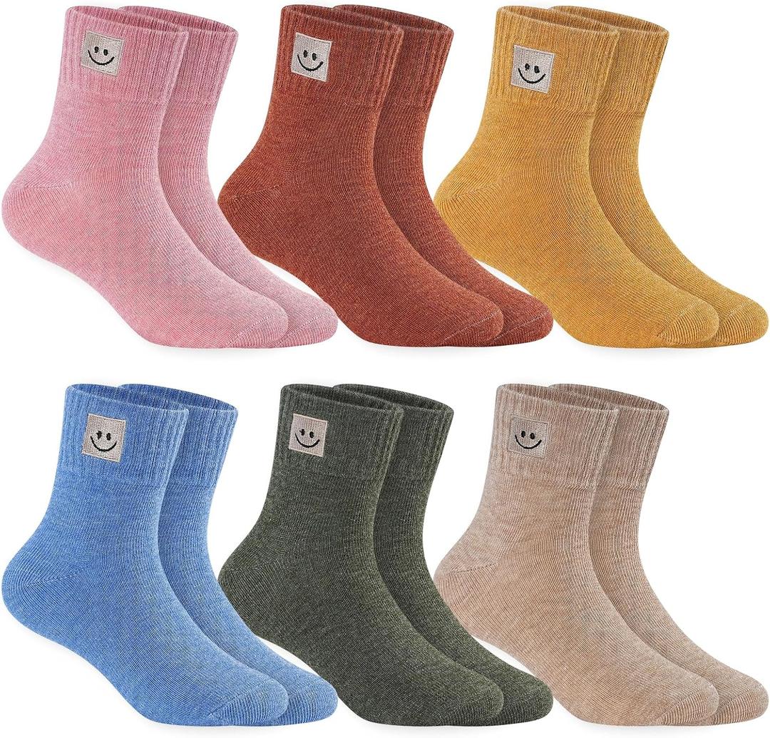 100% Cotton Ankle Socks for Girl, Athletic Moisture Wicking Soft Breathable Cute Socks (XS)