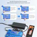 B6 Battery Charger 80W Mini Lipo Balance Charger/Discharger with Power Supply for LiPo/Li-ion/Life Battery(1-6s) NiMH/NiCd (1-15s) RC Car Charger XT60/JST/T Connectors