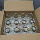 12 Pack Glass Flower Vases with Rope,Brajttt Vintage Bud Vases in Bulk,Mason Jars for Centerpieces,Flower Vase for Centerpieces and Tag for Weddings,Home Decor & DIY Projects