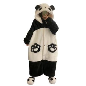 ZITEZHGO Cute Wearable Blanket Hoodie for Adult Women Men Kawaii Animal Fun Blanket Carpet Warm Cozy Hoodie Blanket Pajamas (Panda,XL)