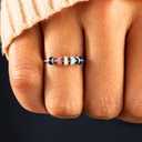 STORYJEWELLERY Daughter Ring, 925 Sterling Silver Fidget Ring, Daughter Gifts, Anxiety Rings for Women, Birthday Gifts for Daughters, Spinner Ring, Spinning Stress Rings, Fidget Jewelry, Size 7