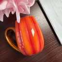 Pumpkin Mugs, Ceramic Coffee Mugs and Tea Mug, Novelty Orange Ceramic Pumpkin Shaped Cup, Halloween, Thanksgiving, Christmas, Birthday Gifts,1PC (12 ounces (1pc))