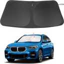 Windshield Sun Shade Custom Fit for 2016-2022 BMW X1 F48 Accessories Foldable Sunshade Sun Blocker Protect Car from Sun Rays & Heat Damage Keep Car Cooler