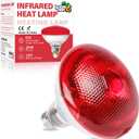 LUCKY HERP Infrared Heat Lamp for Chickens - 250 Watts Red Heat Lamp Bulb 1 Pack, Heat Light Bulb for Brooder Coop, Food Service, Chicks, Pet, Reptile