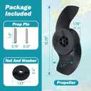 8M4004173 2-Blade Weedless Propeller Prop Fits Trolling Motors with 3.5-Inch Lower Diameter Housing, 3.5-Inch Hub 10.25-Inch Diameter