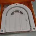 Purrfect Portal Meow Manor Cat Door Interior Door - No-Flap, Fits Cats Up to 20 lbs, Easy DIY Setup, No Training Needed, White