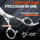 High-end Professional Extremely Very Sharp Barber Hair Cutting Scissors Hairdresser Shears For Hair 5.5 Inch Haircut Scissor Made Of Stainless Steel Alloy For Hairdressing Salon and Home Use