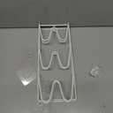 Durmmur 2 Pack Pot Lid Organizer Rack, 6-Tier Pot Lids Holder for Cabinet Door/Wall, No Drilling Adhesive Wall/Door Mounted Rustproof Pot and Pan Cover for Kitchen Storage, White