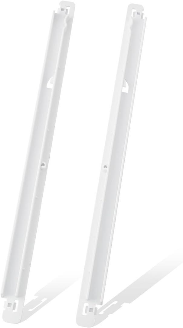 Refrigerator Meat Pan Hangers Meat Drawer Rail Side (Left & Right) Compatible with Frigidaire White-Westinghouse Kenmore Refrigerators Replace#: 240365401 & 240356501