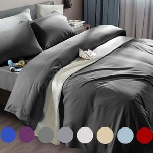 SONORO KATE Bed Sheet Set Super Soft Microfiber 1800 Thread Count Luxury Egyptian Sheets Fit 18-24 Inch Deep Pocket Mattress Wrinkle-6 Piece (Dark Grey, King)
